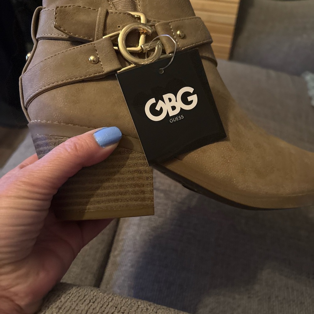 Guess Women's Tan Ankle Booties - Picture 2 of 5